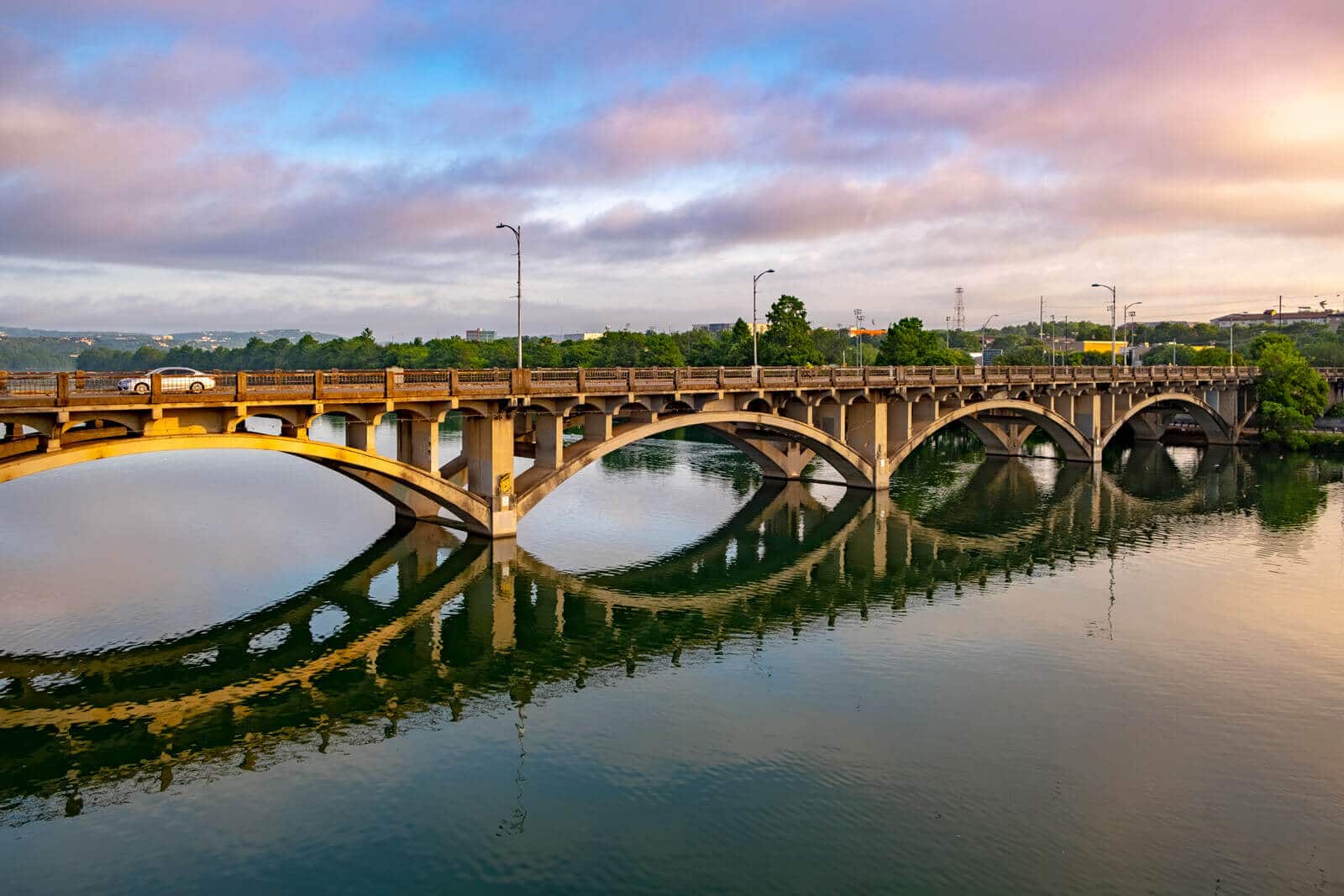 Bridge in Austin, Texas over the Colorado river.
