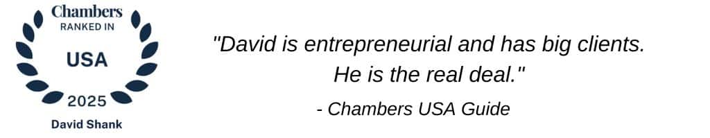 Quote about David Shank from Chambers Guide